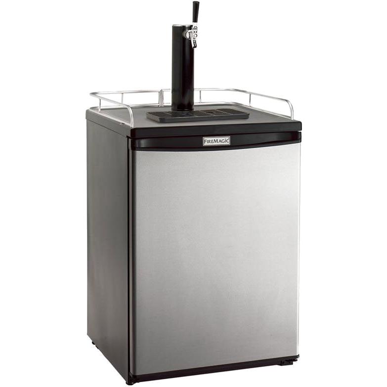 Fire Magic 5.8 Cu. Ft. Kegerator / Beer Dispenser - Stainless Steel Door / Black Cabinet - 3591