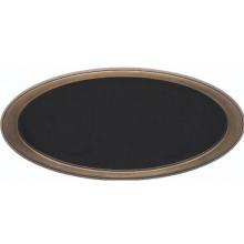 HouseMark Series Large Oval Address Plaque - Black W/ Antique Bronze