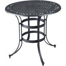Home Styles Biscayne High Top 42 Inch Round Outdoor Patio Bistro Table - Black Finish