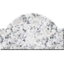 Ridgecrest Solid Granite Address Plaque - White Granite Natural