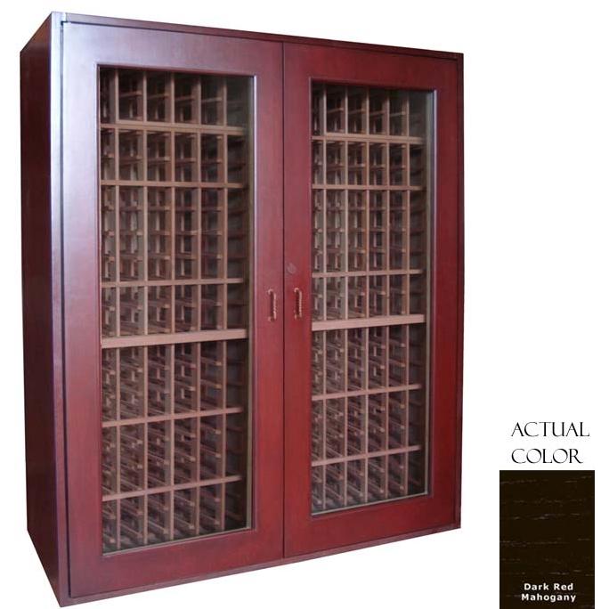 Vinotemp VINO-SONOMA500-DRM Sonoma 500 Bottle Wine Cellar - Glass Door / Dark Red Mahogany Cabinet