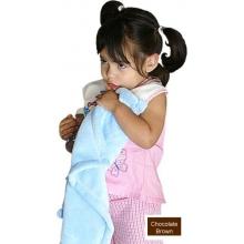 Terry Town Tahoe Micro Fleece Baby Security Blanket - Chocolate Brown