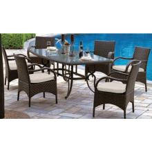 Alfresco Home Monterey 84 Inch Wicker Oval Dining Set