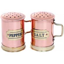 Old Dutch Copper Salt And Pepper Shakers 2.75 Inch