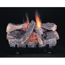 Rasmussen Gas Logs 18 Inch Chillbuster Vent Free Log Set With Evening Embers Triple Burner And Manual Safety Pilot