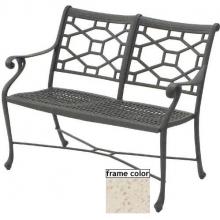 Suncoast Presidio Deep Seating Cast Aluminum Bench - Pebble