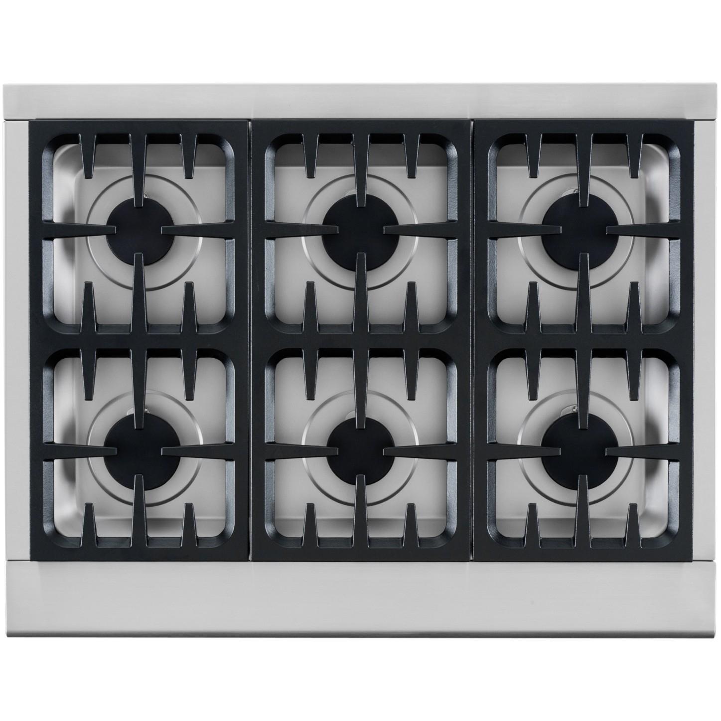 DCS Professional 36-Inch 6-Burner Natural Gas Cooktop By Fisher Paykel - CPU366N