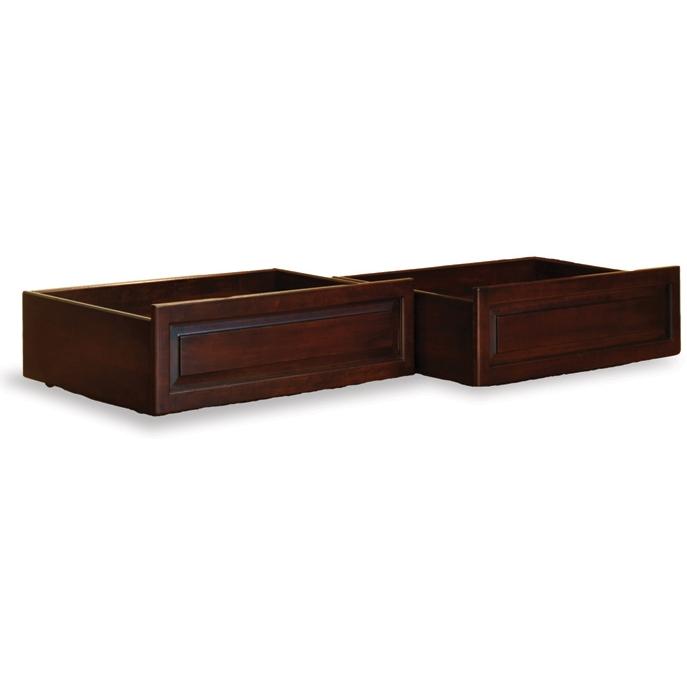 Atlantic Furniture Raised Panel Bed Drawer Queen Bed/King Bed Antique Walnut - 66004