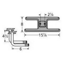 Cast Iron H Twin, Centered, 2.25 Inch Offset Burner 20902-75702