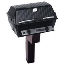 Broilmaster R3BN Infrared Combination Natural Gas Grill On Black In-Ground Post