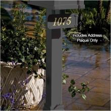 Keystone Series Standard Post Address Plaque - Charcoal