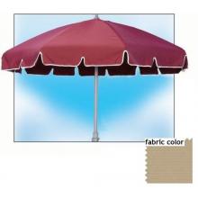 Shade Trends Standard Anodized 7.5 X 12 Rib Manual Garden Umbrella - Antique Beige
