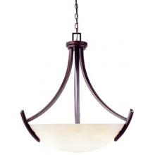 World Imports Beyond Modern Collection Hanging Globe Light Fixture In Weathered Copper Finish - 5 Bulbs - 61519-56