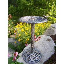 Oakland Living Hummingbird Bird Bath - Antique Pewter