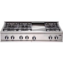 DCS Cooktops Professional 48 Inch Natural Gas Cooktop With Griddle By Fisher Paykel - CP-486GD