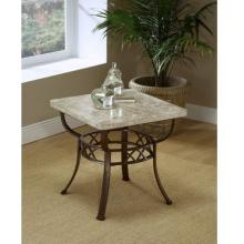 Hillsdale Brookside Fossil End Table - Metallic Brown - 4815OTE