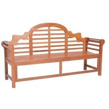 Eden Outdoor Living Ashbourne Keruing Wood Bench - Triple