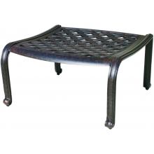 Darlee Catalina Cast Aluminum Outdoor Patio Ottoman With Cushion - Antique Bronze