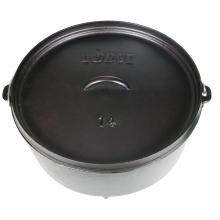 Lodge Dutch Ovens Deep Camping 10 Quart Seasoned Cast Iron Dutch Oven - L14DCO3