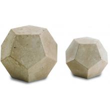 Peterson Gas Logs Decorative Geo Shapes Ivory Dome Set - Set Of 4