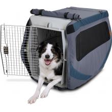 Classic Accessories DogAbout Crate/Kennel Cover - Steel/Slate/Black Mesh - Large