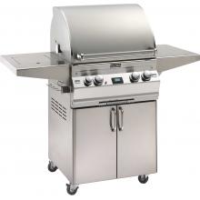 Fire Magic Aurora A530 All Infrared Natural Gas Grill With Single Side Burner And Rotisserie On Cart