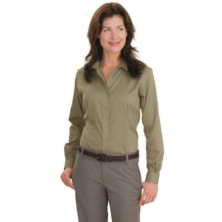 Red House Ladies Nailhead Non-Iron Button-Down Shirt 3XL - Tan