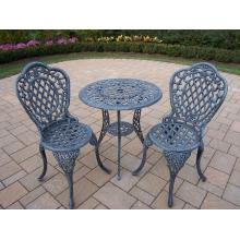 Oakland Living Mississippi 3pc Bistro Set - Verdi Grey