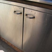 Stainless Steel Doors Before Scratch-B-Gone