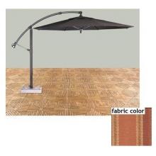 Shade Trends 11 Ft Octagon Cantilever - D Oro With Bravo Strip Crimson Fabric