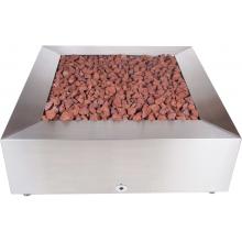 BBQ Guys 42 Inch Stainless Steel Square Fire Pit