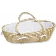 Trend Lab Moses Basket Set - Natural White Pique