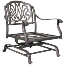 Darlee Elisabeth Cast Aluminum Spring Base Club Chair