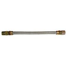 Firegear Tranquiline 18-Inch Whistle-Free Gas Log Connector With 3/8 MIP X 3/8 FIP Fittings