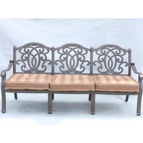 Desert Garden Cast Aluminum Patio Deep Seat Sofa - Upgraded Cushion(s) Desert Garden Cast Aluminum Patio Deep Seat Sofa - Upgraded Cushion(s)