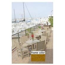 Eagle One Recycled Plastic Patio Bistro Set 4 Chairs - Cedar