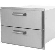 BBQ Guys Sonoma Series Double Access Drawer Side View