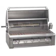 Alfresco Gas Grills Classic 42 Inch Natural Gas Grill With Sear Zone And Rotisserie - Built In