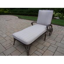 Oakland Living Mississippi Chaise Lounge W/ Cushion - Antique Bronze
