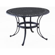 Home Styles 48 Inch Round Outdoor Patio Dining Table - Black Finish