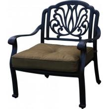 Darlee Elisabeth Cast Aluminum Club Chair With Cushions