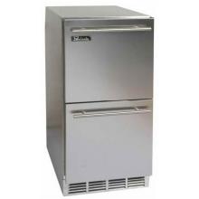 Perlick Refrigerators 15 Inch Compact Refrigerator With Stainless Steel Drawers - HP15RS5