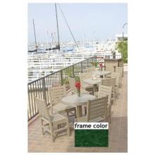 Eagle One Recycled Plastic Patio Bistro Set 4 Chairs - Green