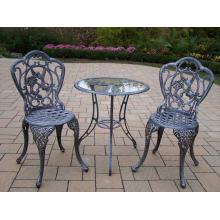 Oakland Living Hummingbird 3pc Patio Bistro Set - Antique Pewter