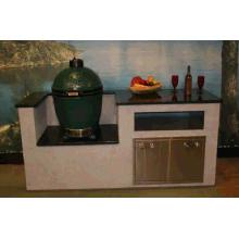 Largo Kamado Kradle with OPTIONAL Corian countertop and Granitech base finish