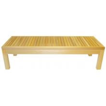 16 X 48 Inch Rectangle Western Red Cedar Chair With Interior Lacquer Finish By Cedar Delite
