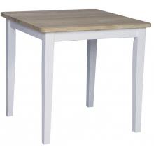 International Concepts Dining Essentials 30 Inch X 30 Inch Solid Wood Table - White / Natural - T02-3030