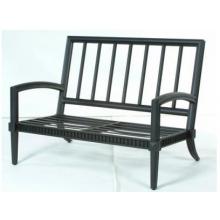 Meadow Decor Huntington Cast Aluminum Loveseat - Charcoal Finish