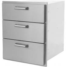 BBQ Guys Sonoma Series Triple Access Drawer Side View
