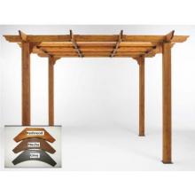 Outdoor GreatRoom Company Sierra 10 X 10 Cedar Pergola - Redwood Finish